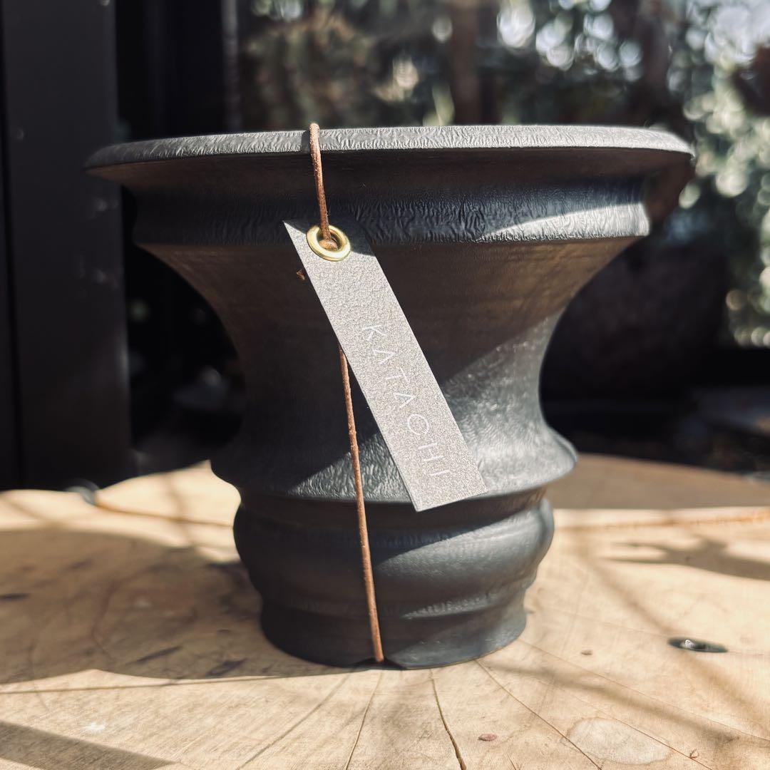 【新品】カタチ製作所 Mederu pot ドリッパー Sサイズ レザーブラック
