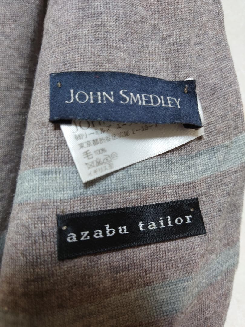 JOHN SMEDLEY グレー ウールマフラー ユニセックス MEDICALDB_JP
