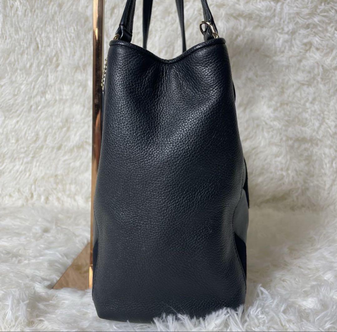 大人女性の コーチ COACH キルト トートバッグ レザー パッチワーク バッグ