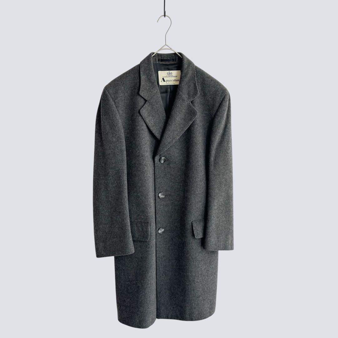 Aquascutum アクアスキュータム ウールコート メンズ グレーM Aquascutum