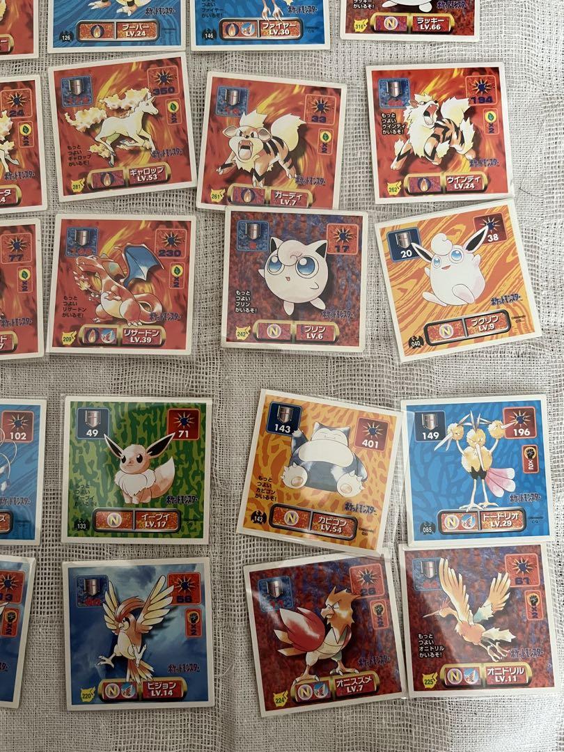アマダ ポケモン 25枚 シール まとめ売り ノーマルのみ 炎