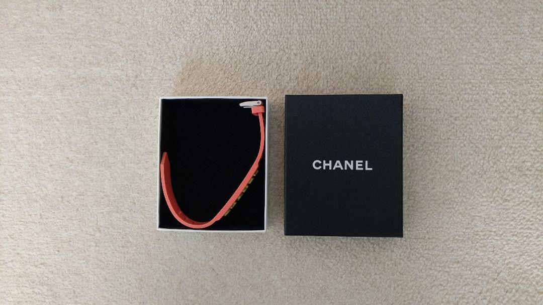 美品　ヴィンテージ　CHANEL　シャネル　ラバー　ブレスレット　バングル