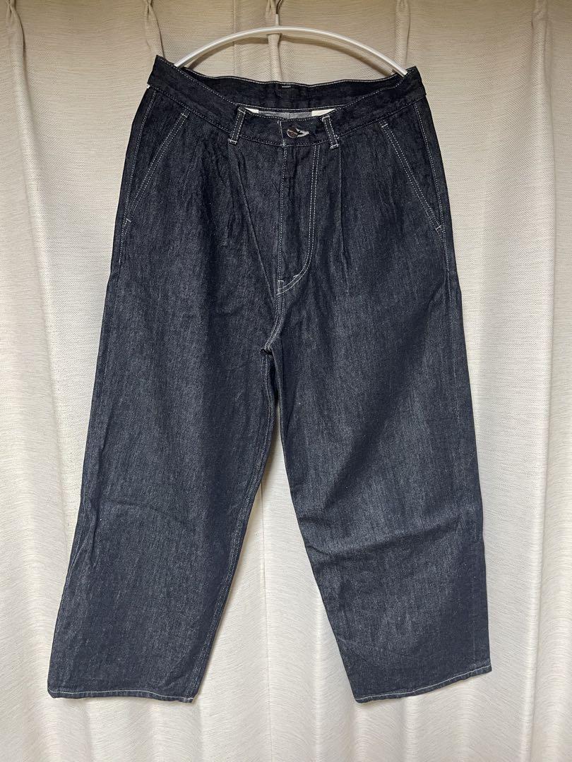 Colorfast Denim Two Tuck Pants navy サイズ1
