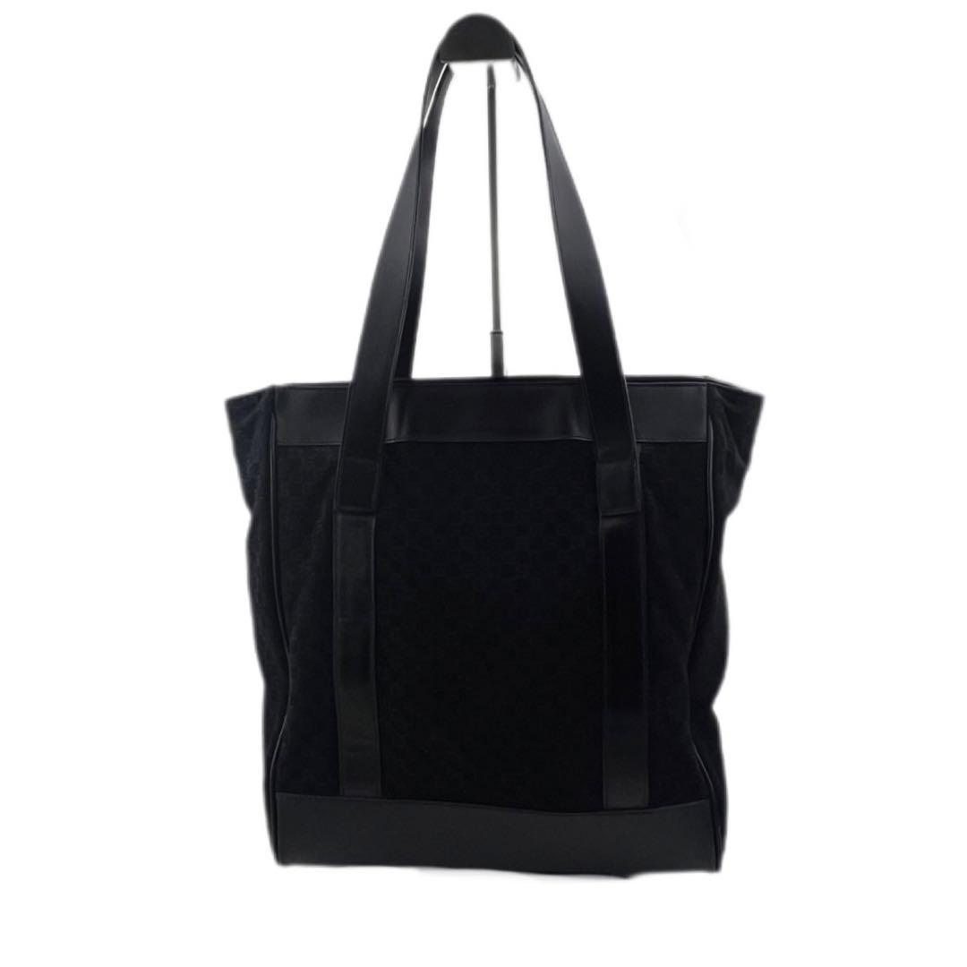 GUCCI グッチ ベロア トートベルベット トートバッグ GG ブラック 画像4