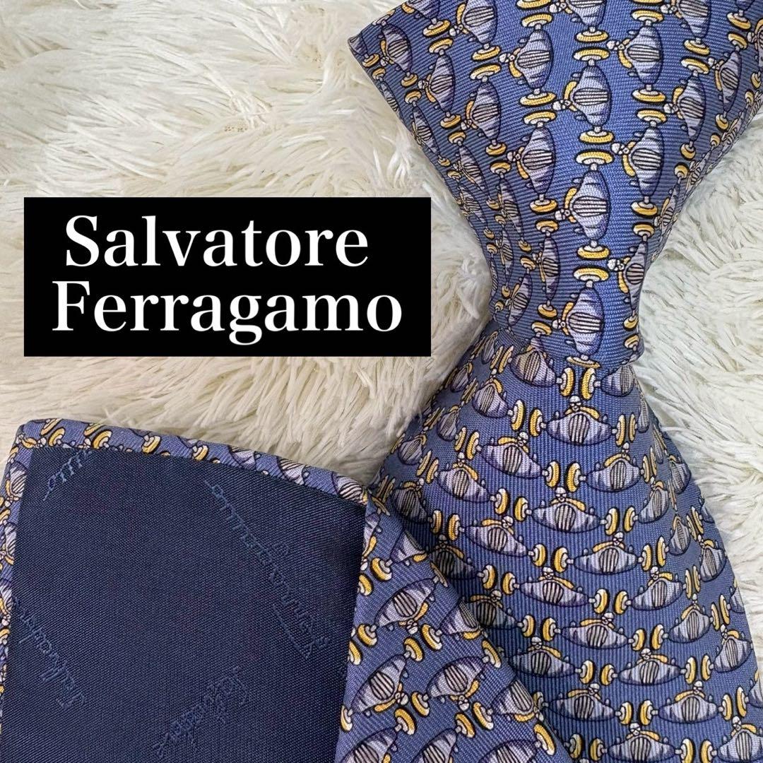 Salvatore Ferragamo ネクタイ ビジネスパーティーN-0382