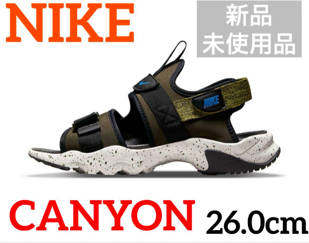 新品未使用　NIKEキャニオン　26.0センチ 新品未使用 ナイキ キャニオン サンダル カーキ 26 - メルカリ