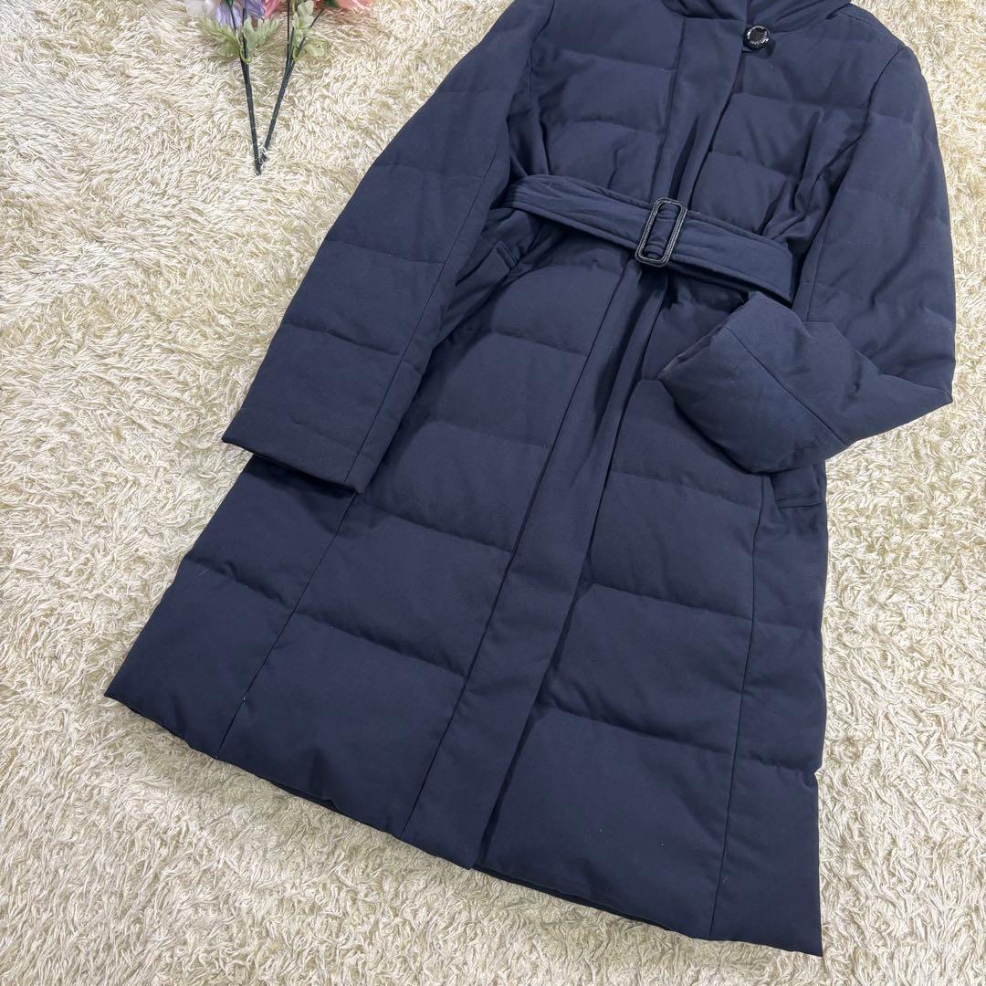 マッキントッシュフィロソフィー ダウン 牛革 ベルト付 ネイビー マッキントッシュフィロソフィー ダウン 牛革 ベルト付 ネイビー