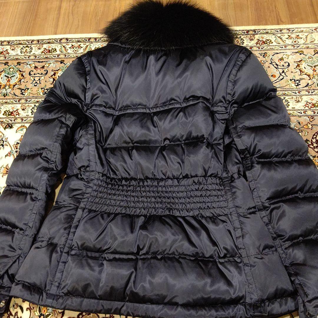 PRADAダウンコート42サイズ PRADA プラダ 三角ロゴ ファー ロング フード ダウン 29E117
