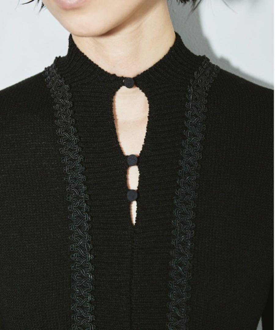 Blade Piping Knitdress トゥデイフル　ブラック