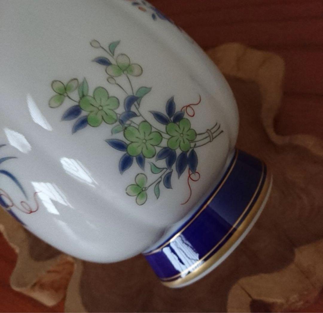 李朝・青磁花紋花器 カケあり 高麗青磁鉄絵唐草紋 花瓶 花器 陶磁器 朝鮮 古美術 李