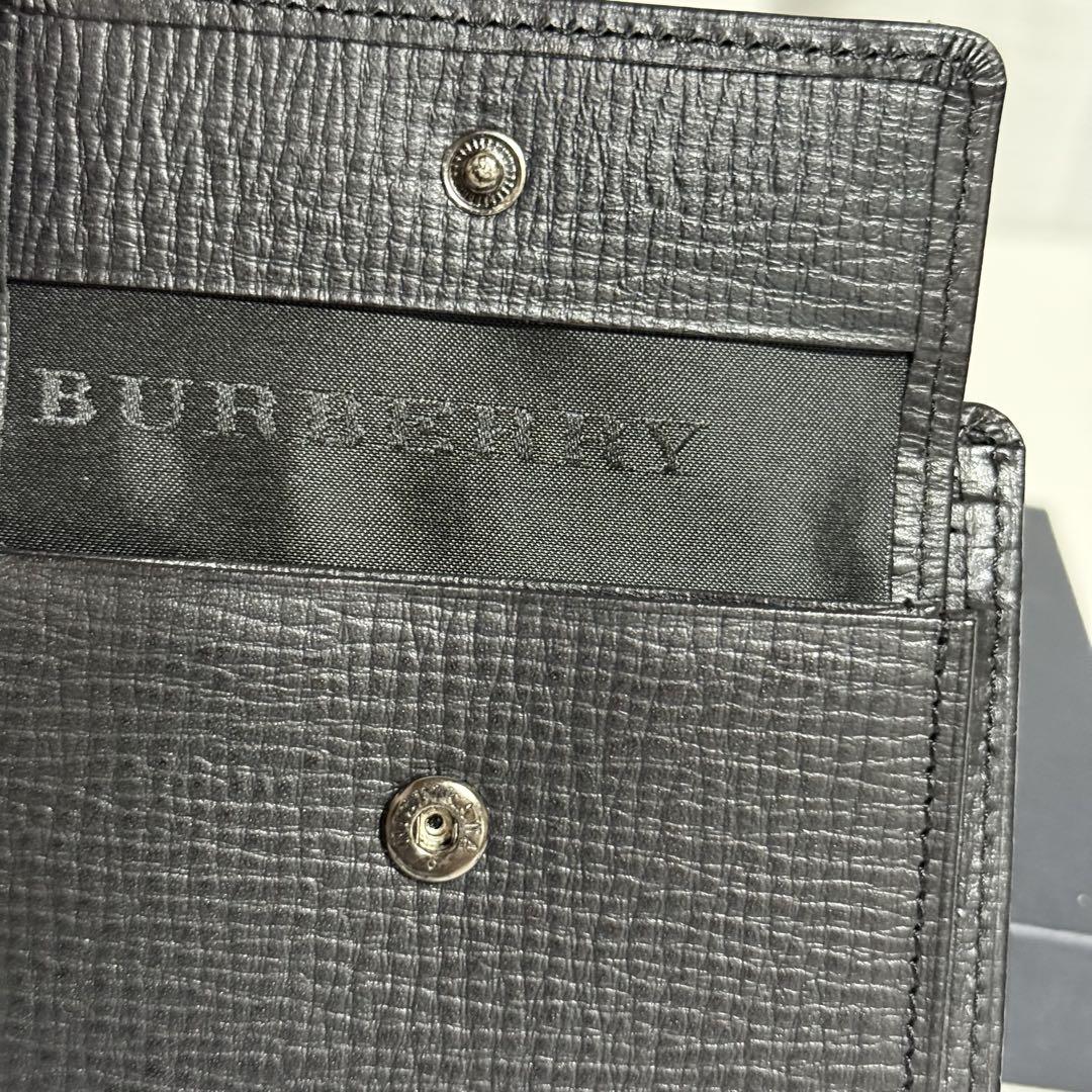 ⭐️未使用⭐️BURBERRY バーバリー　二つ折り　財布　ブラック　黒　レザー