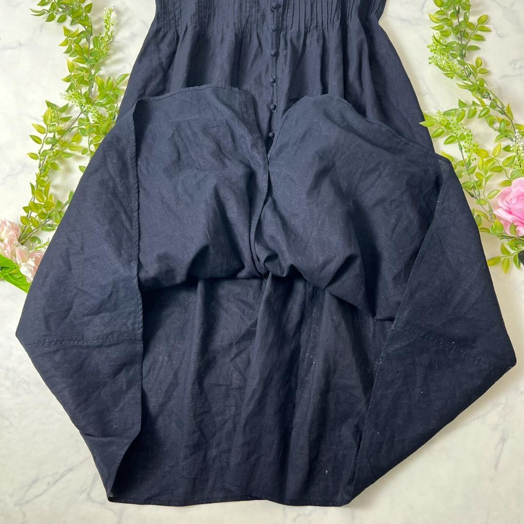 美品 ヨーガンレール Aライン リネンロングワンピース 230527