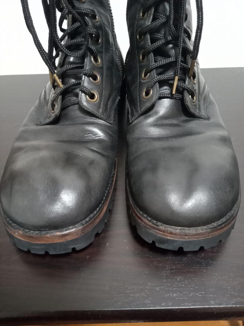 NUMBER(N)INE ナンバーナイン 08AW ポートランド期 サイドジップ レースアップ ブーツ ヌバック ベージュ size 9 本体のみ｜ ナンバーナイン