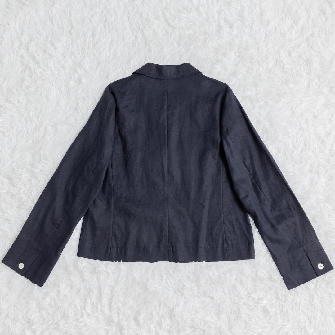 新品 SHIPS any 25SS リネン コンパクト テーラード ジャケット