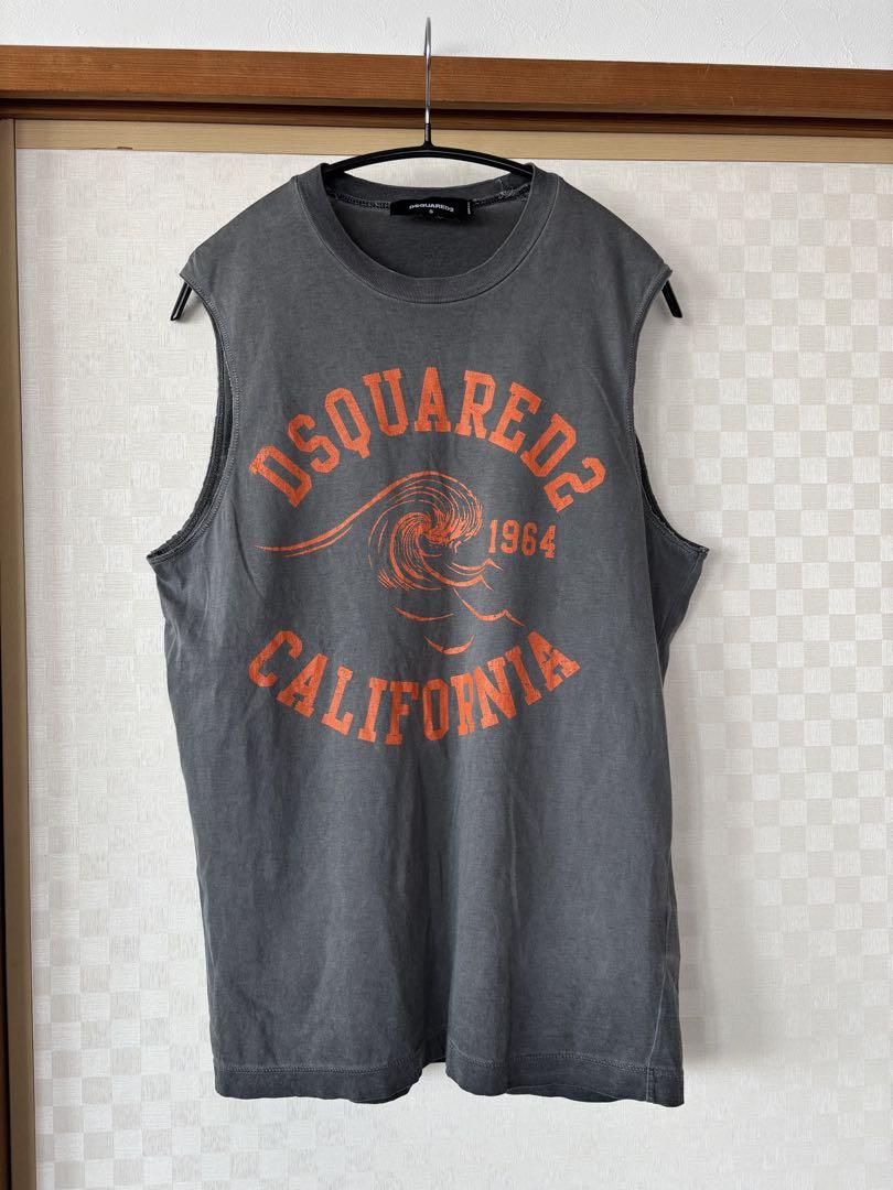 DSQUARED2 ノースリーブタンクトップ グレー