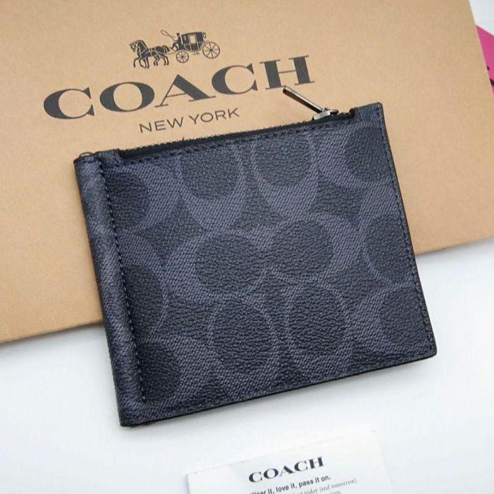 新作 新品 COACH 折り財布 メンズ 人気の小銭入れ付き - メルカリ
