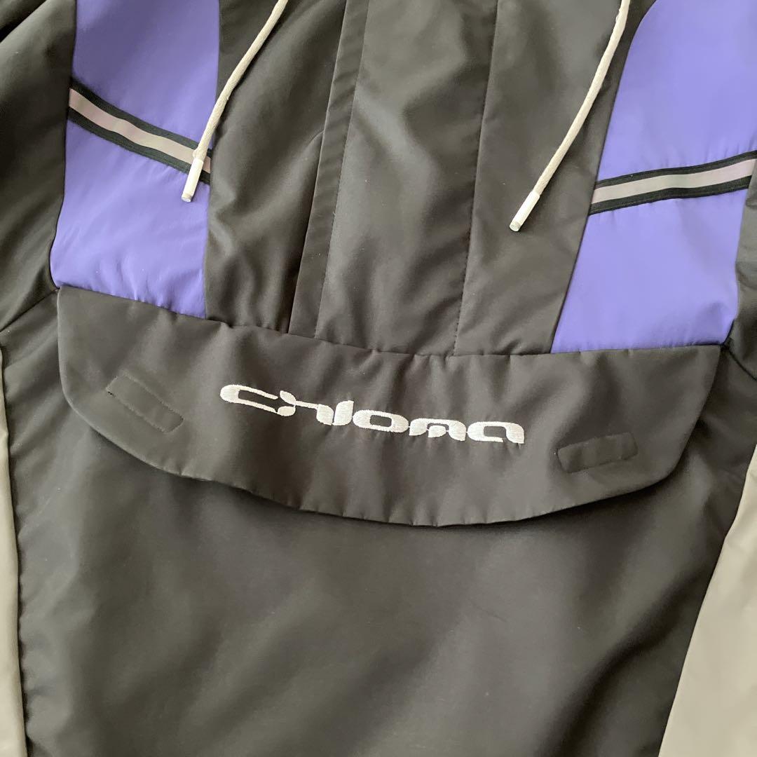 chloma Y2K ANORAK / black×steelgray