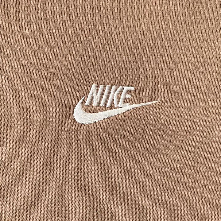 オーバーサイズ ピンクベージュ L 刺繡ロゴ 人気 AkW0a-m13354389214 ナイキ nike パーカー 大特価お得