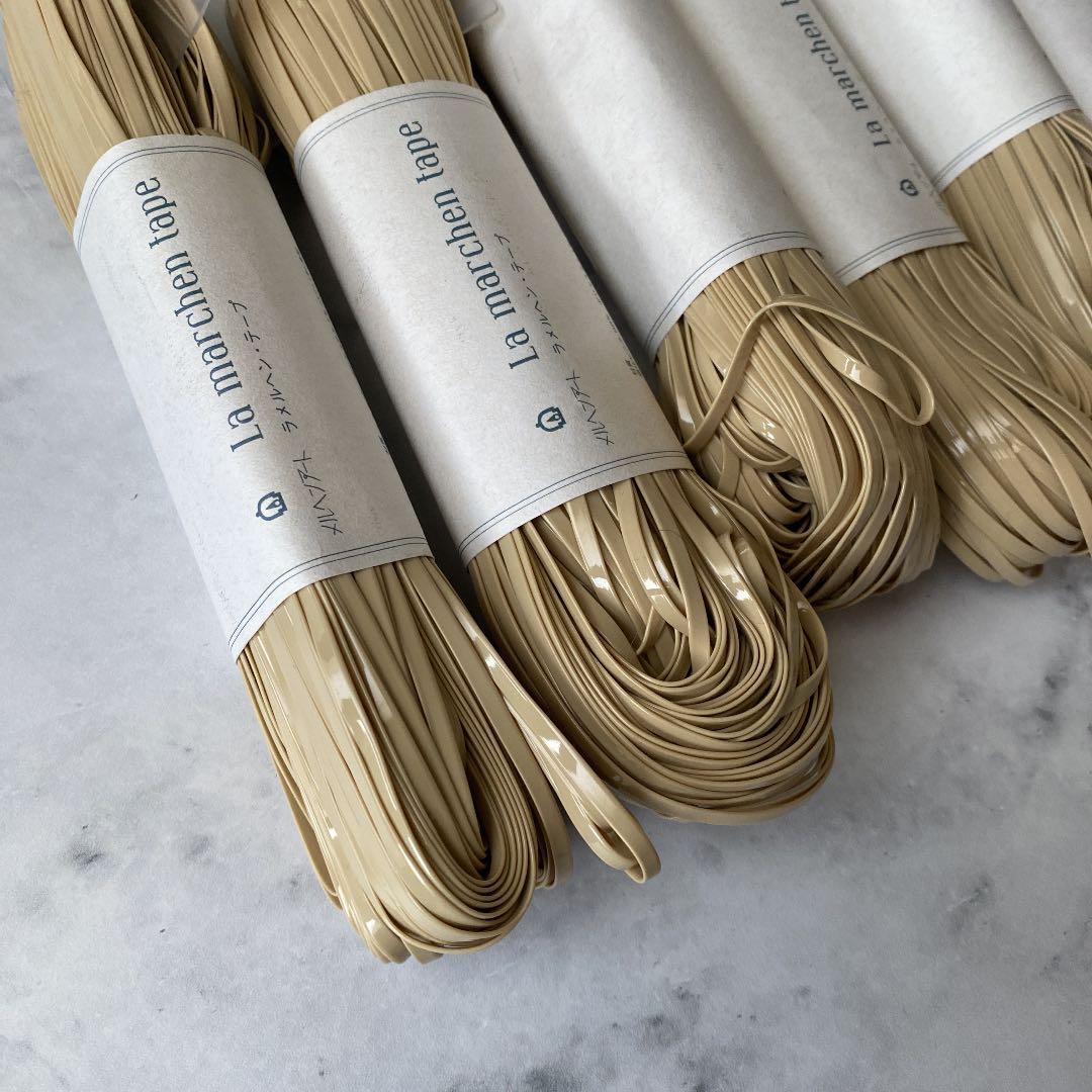 メルヘンテープ3mm幅　希少！エナメルベージュ６カセ ２０％ＯＦＦ！メルヘンアート『ラ メルヘン・テープ