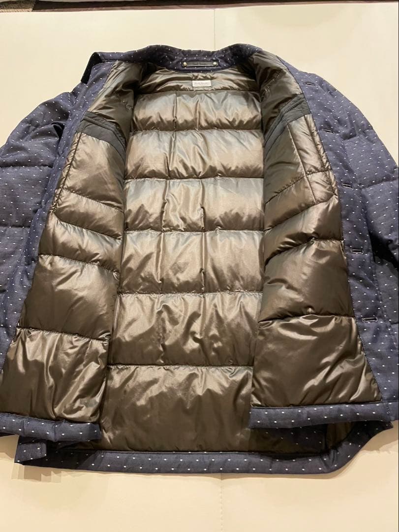 Paul Smith メンズ ネイビー ドット柄 ダウンジャケット M Paul Smith メンズ ネイビー ドット柄 ダウンジャケット M