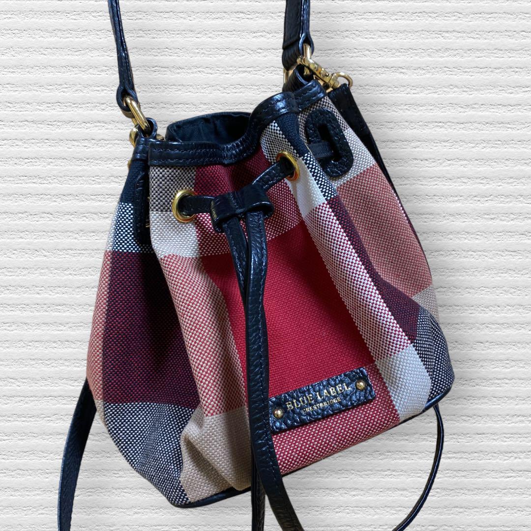 美品⭐︎BLUE LABEL CRESTBRIDGEキャンバスコロンバッグ⭐︎
