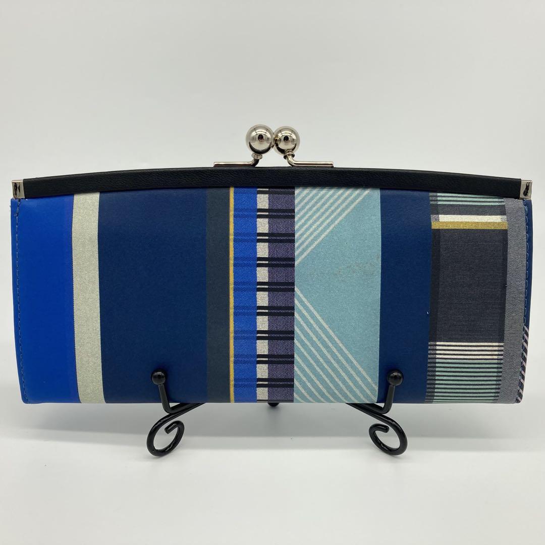 ✨美品✨Paul Smith ポールスミス がま口 長財布 フォンタナストライプ