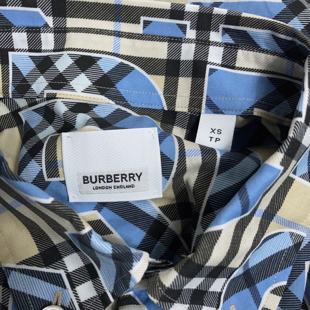BURBERRY LONDON 21ss 半袖BDシャツ 総柄 XS