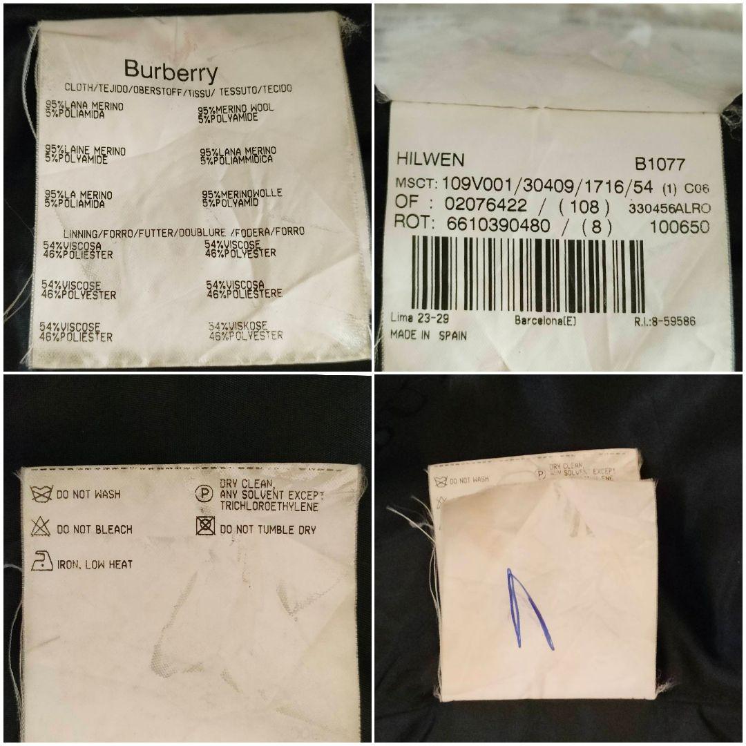 【希少3XL】BURBERRY LONDON メリノウール スタンドカラーコート