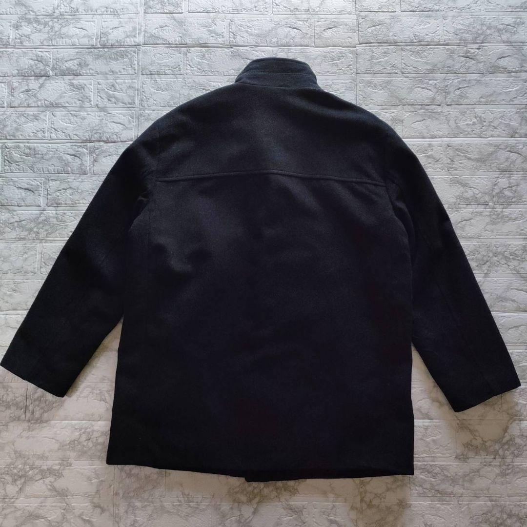 【希少3XL】BURBERRY LONDON メリノウール スタンドカラーコート