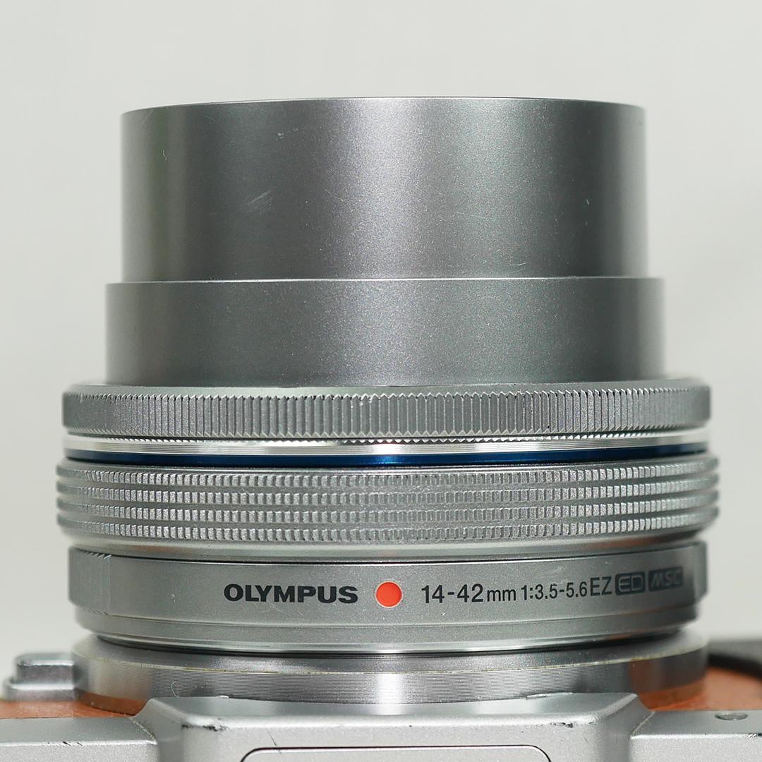 OLYMPUS電動パンケーキレンズ M.ZUIKO 14-42mm silver - メルカリ