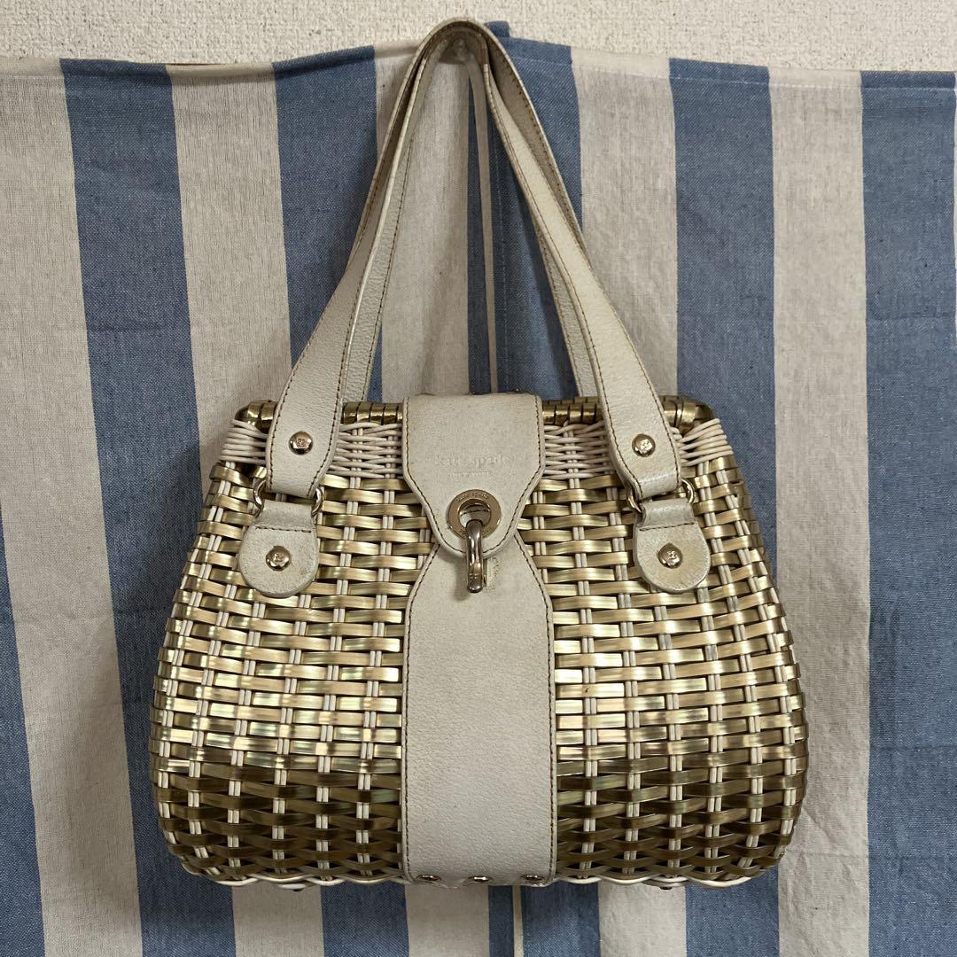 kate spade ケイトスペード カゴバッグ 2WAY ハンドバッグ