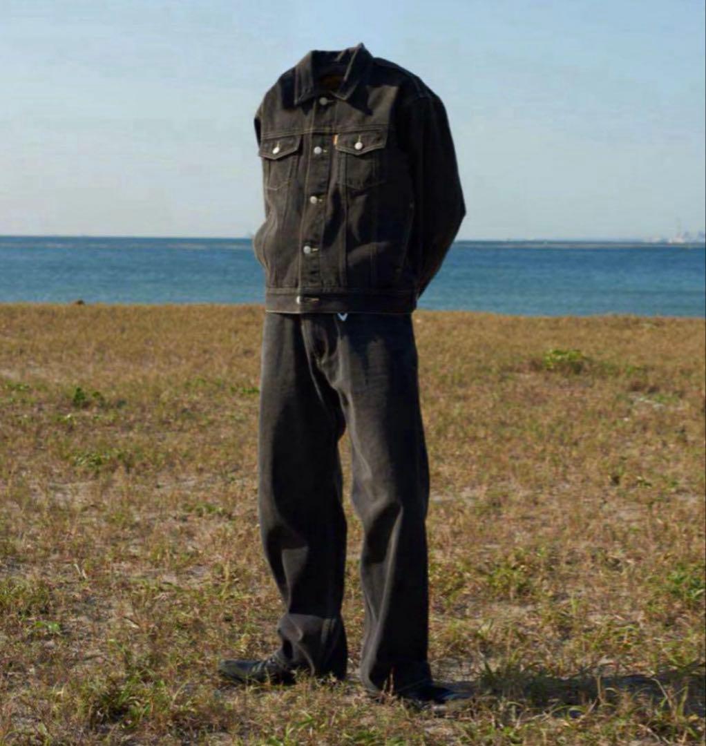 BELVET ブラック デニムジャケット