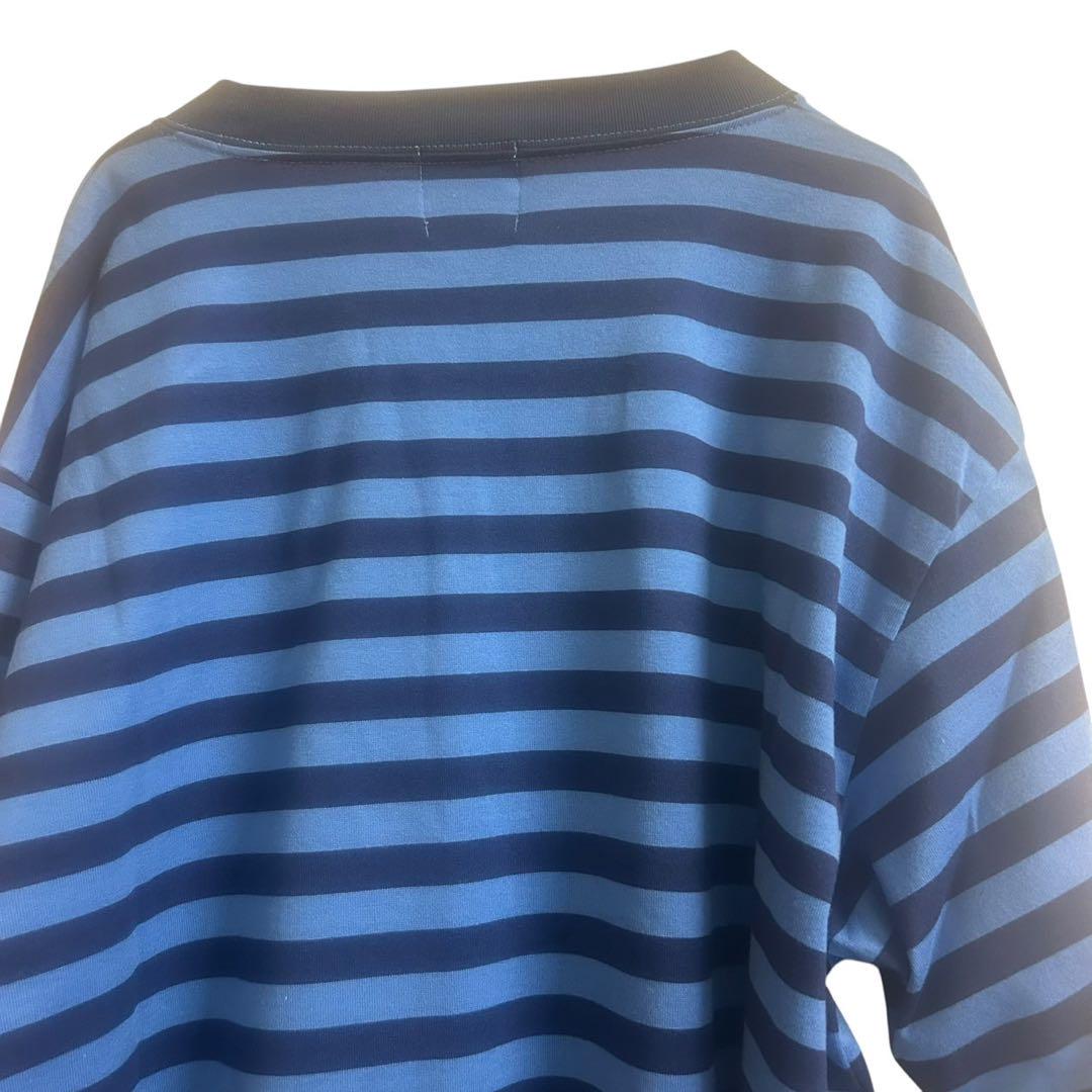 新品未使用品 タグ付】 シナコバ 5分袖Tシャツ ブルー ネイビー LL