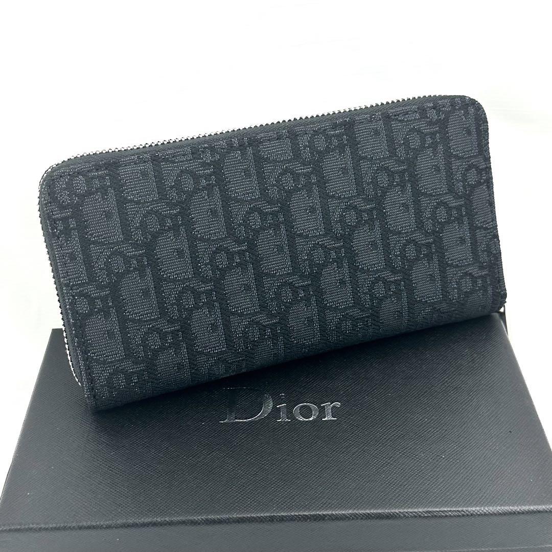 美品 DIORディオール ロング フラップウォレット 長財布