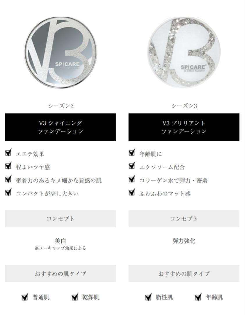 Ｖ３ファンデーションbrilliant &shiningセット【新品】