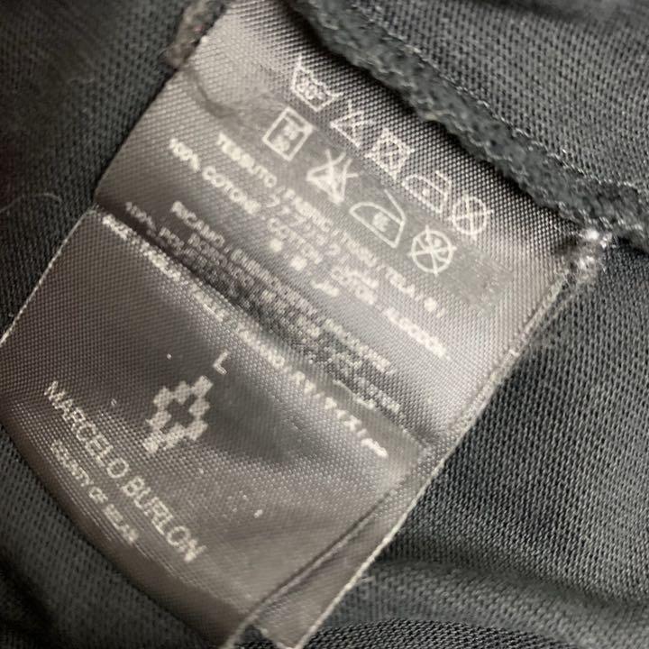 ルイヴィト◉ 稀少 BURLONマルセロ刺繍入り 長袖Tシャツ黒赤L mdyVq-m13394012617 MARCELO カットソー