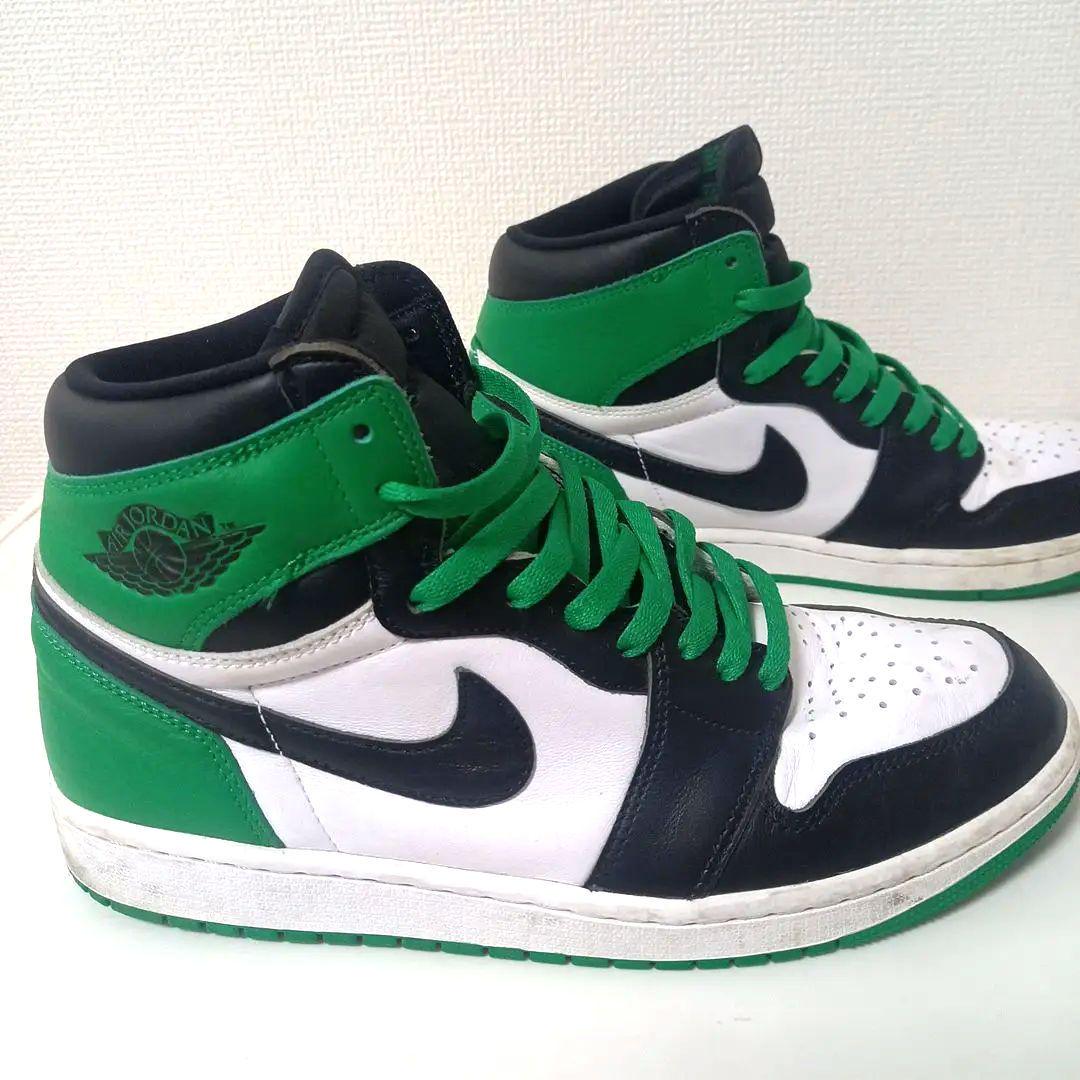 Nike Air ハイカット セルティックス NIKE Air Jordan 1 ハイカット 、セルティックスニーカー - メルカリ