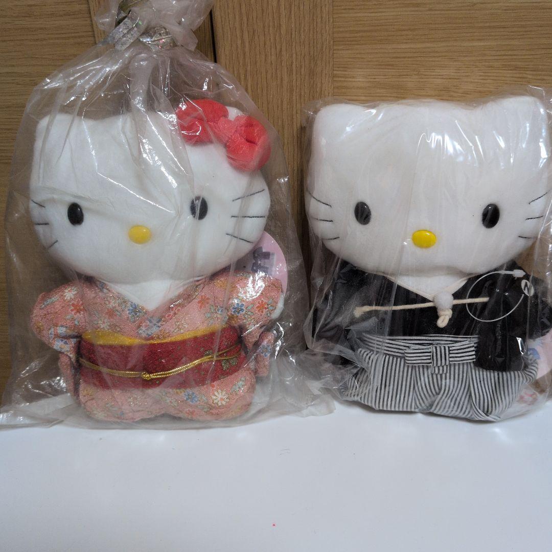 キティちゃん着物 ダニエル はかま ぬいぐるみやや傷や汚れあり