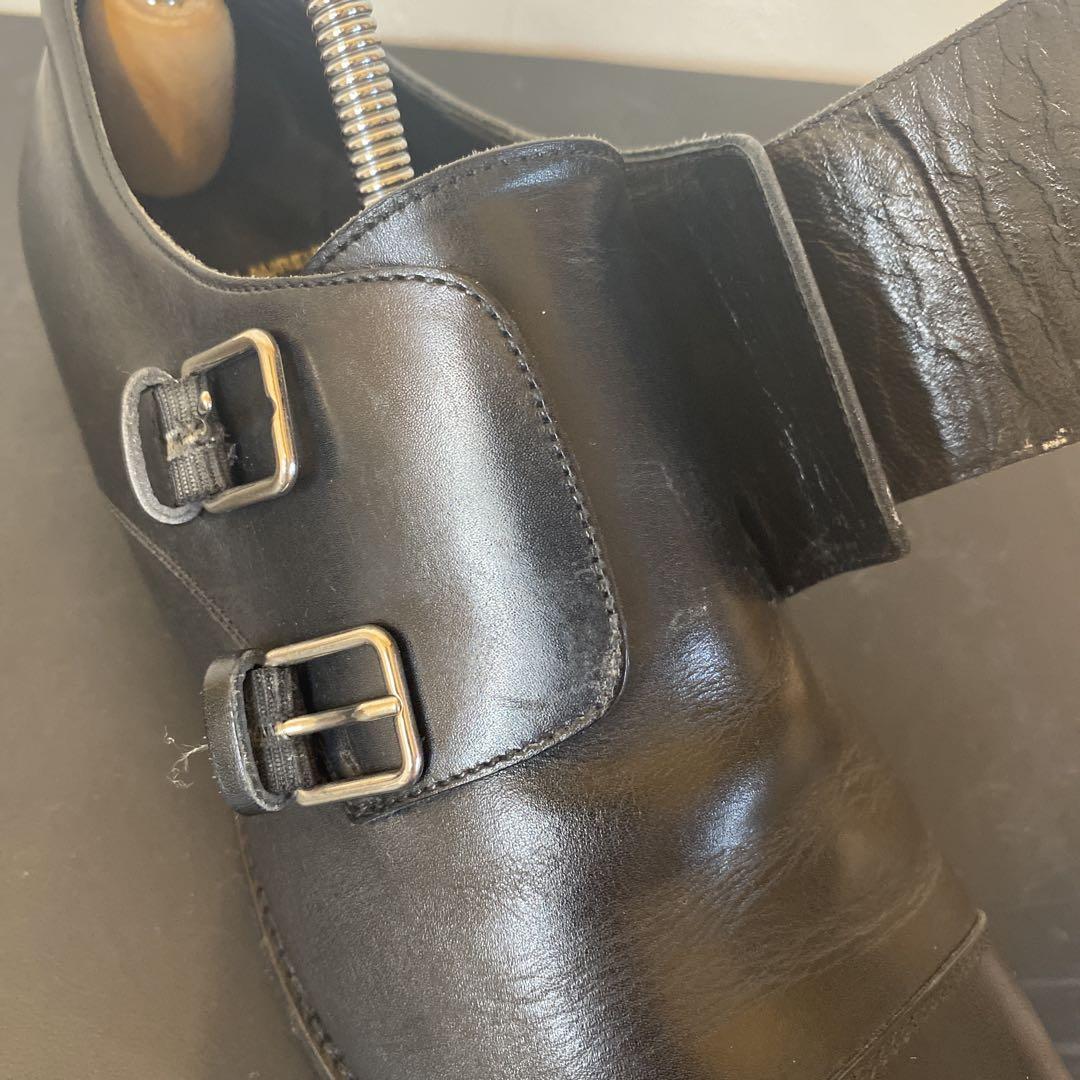 Saint Laurent サンローラン ダブルモンクシューズ 革靴 38サイズ Saint Laurent サンローラン ダブルモンクシューズ 革靴 38