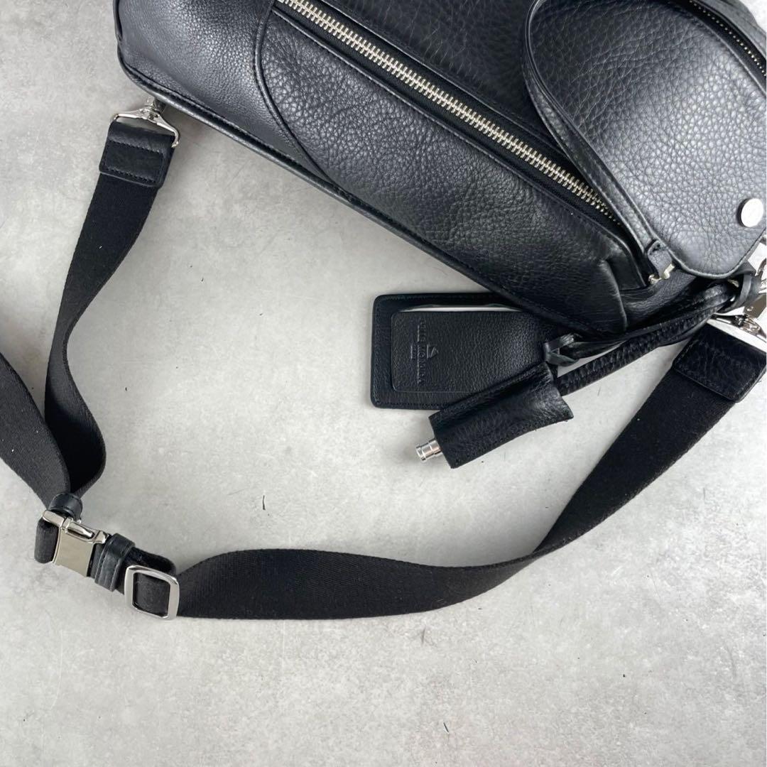 極美品 ペッレモルビダ レザー ショルダーバッグ ボディバッグ シボ革 【51 極美品 ペッレモルビダ レザー ショルダーバッグ ボディバッグ