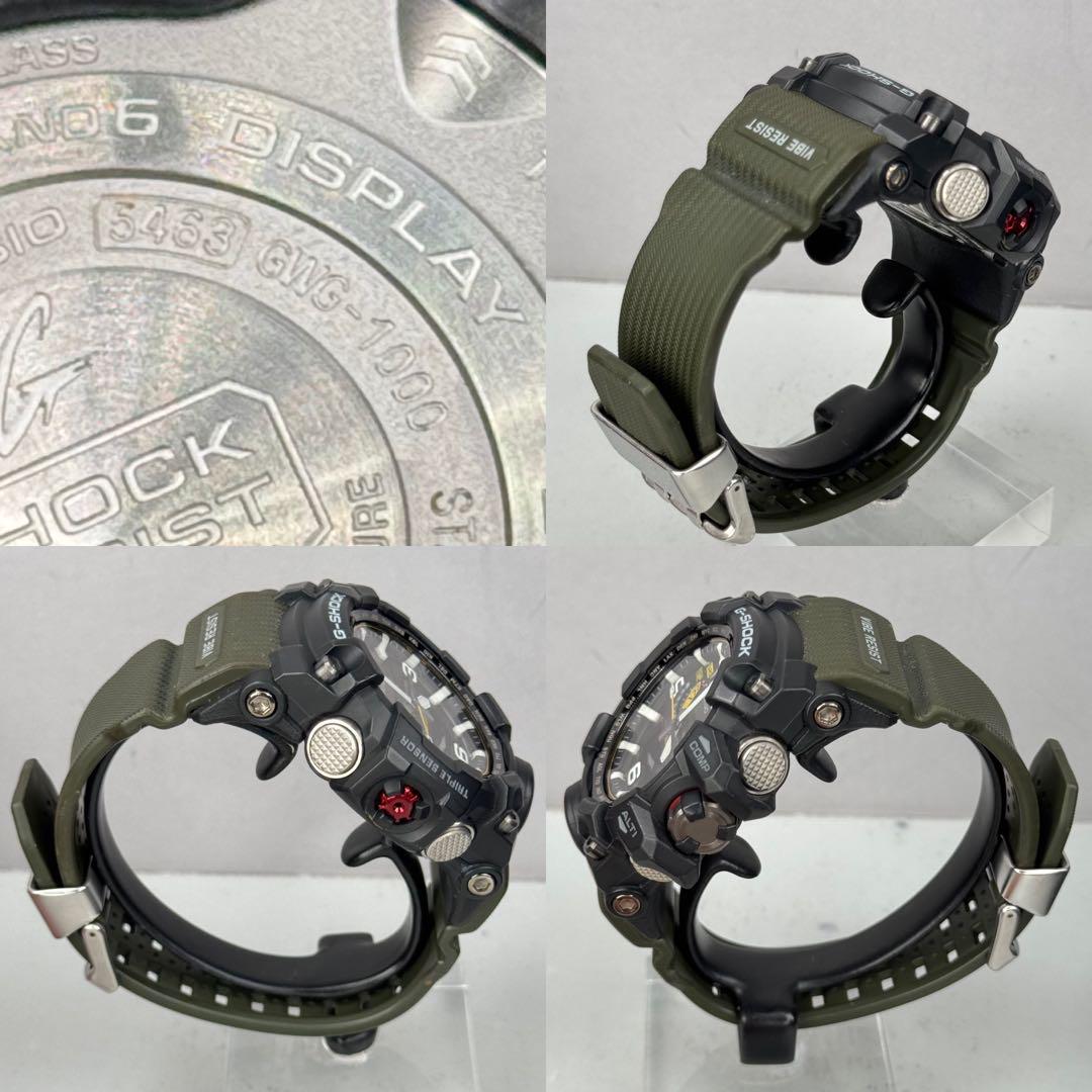 極美品 箱説タグ付G-SHOCK GWG-1000 マッドマスター 電波ソーラー
