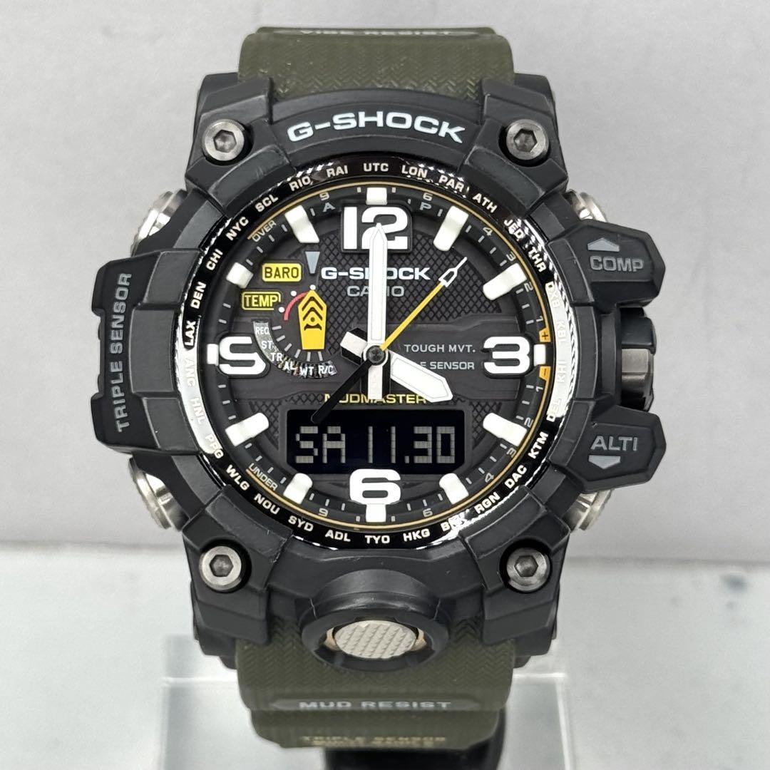 極美品 箱説タグ付G-SHOCK GWG-1000 マッドマスター 電波ソーラー