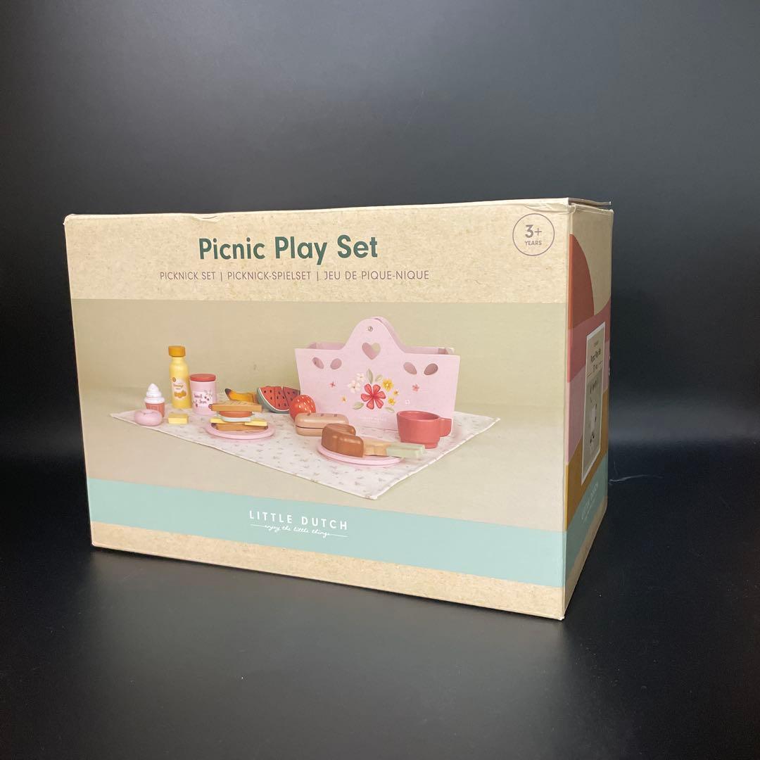 Little Dutch ピクニックセット 木製食材セット おままごと