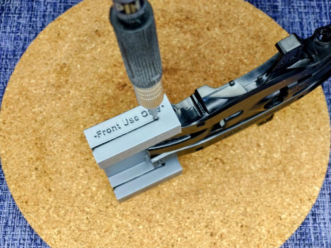 出品テスト]MAシャーシ フロント段上げ プレート挟み込み治具