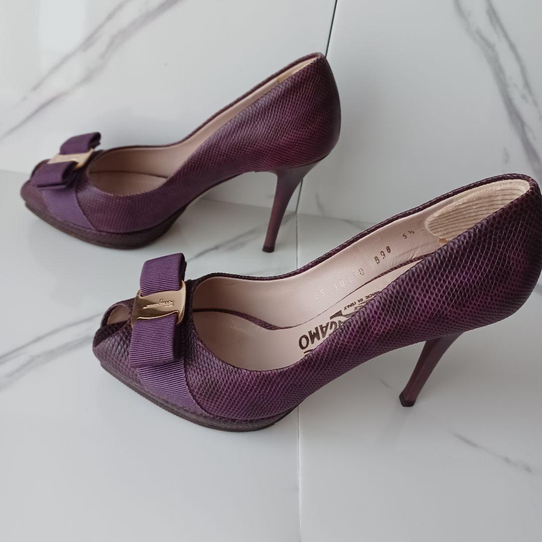 Salvatore Ferragamo フェラガモ パンプス オープントゥ
