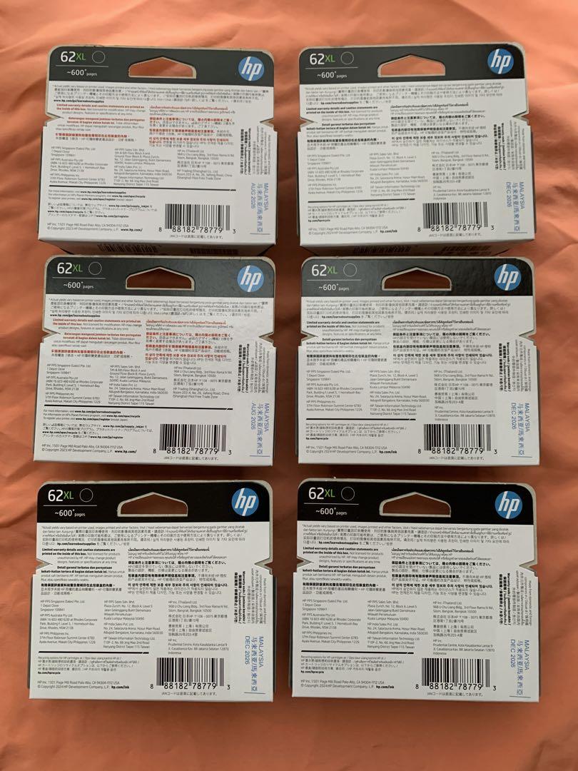 HP62XL 増量　黒60個　【新品・期限内】