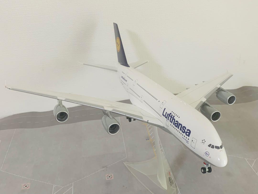 ヘルパ製１／２００ルフトハンザ航空Ａ３８０機完成品モデル／プラスティック樹脂製
