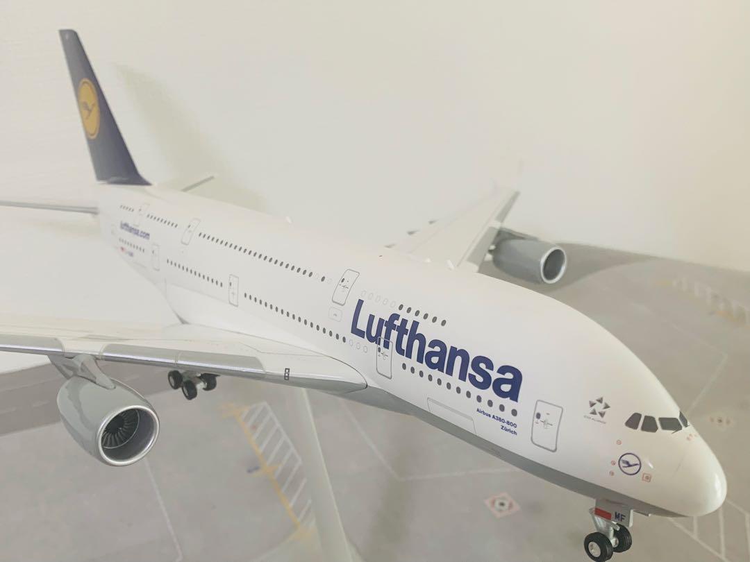 ヘルパ製１／２００ルフトハンザ航空Ａ３８０機完成品モデル／プラスティック樹脂製