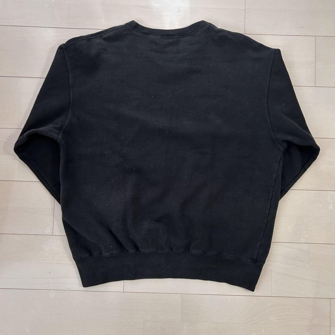 90s OLD GAP 前V ブランク 無地 黒 スウェット