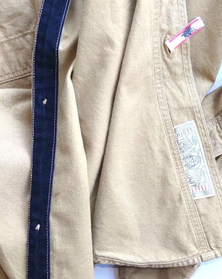 フリーホイーラーズ　長袖ワークシャツ プレーン Size16 クリーニング済